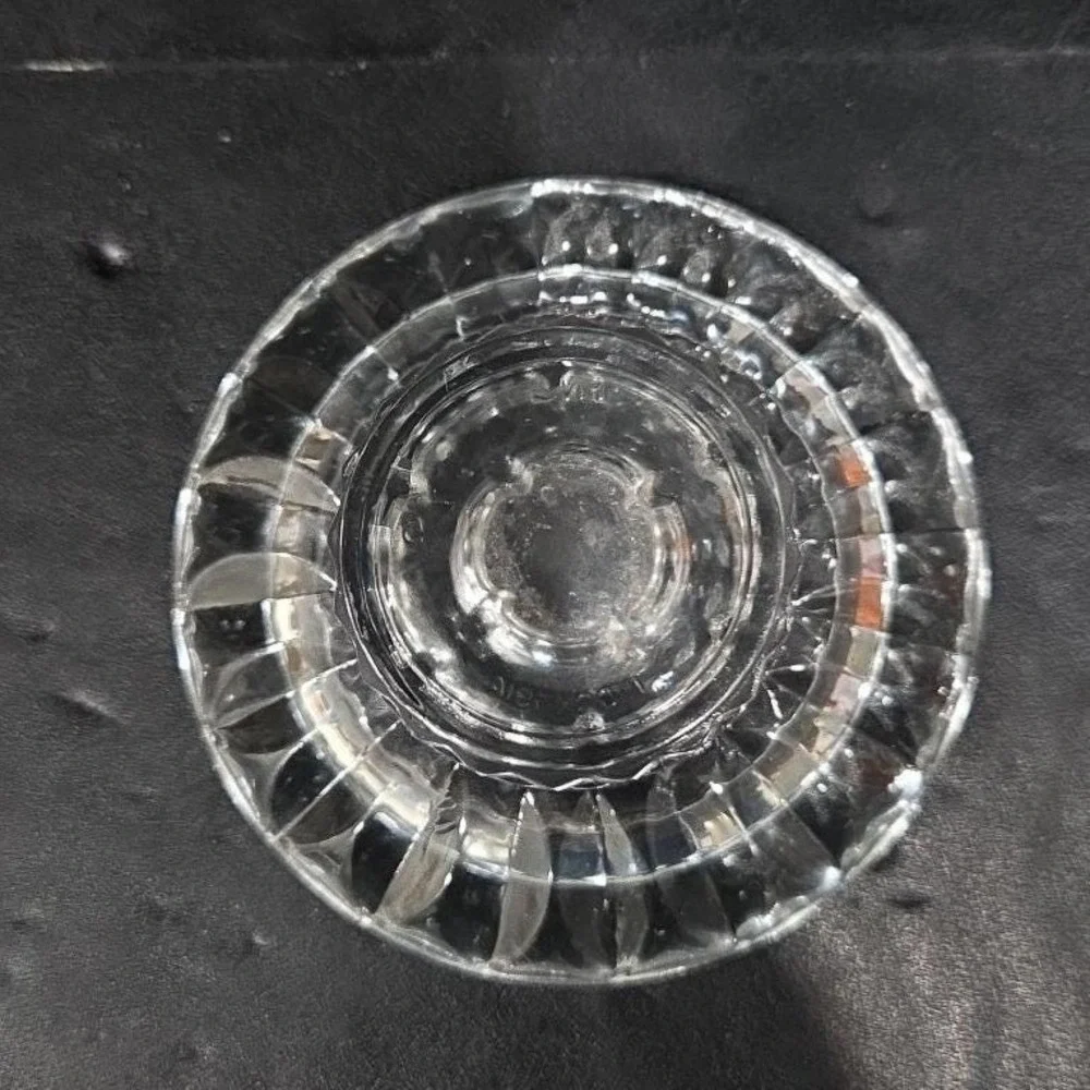 KIG Vintage Heavy Glass Votive Candle Holder, Taper Candle Holder, Home‎ Decor